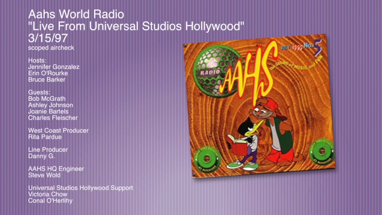 "Live From Universal Studios Hollywood" 3/15/97