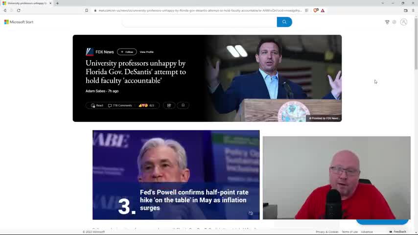 Desantis back in the news: Tenure professor reviews ?