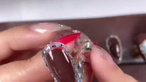 Easy nail art design | Brown nail art design