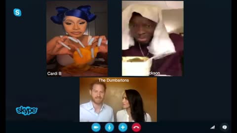 SKYPE WITH THE DUMBARTONS #Princeharry #Meghanmarkle #Cardib #michaelblackson