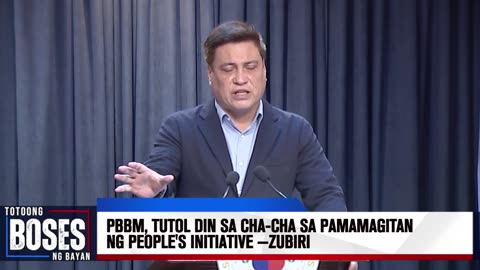 PBBM, tutol rin sa Charter change sa pamamagitan ng people's initiative —SP Zubiri