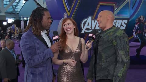 Vin Diesel feels his Groot-ness LIVE at the Avengers Endgame Premiere