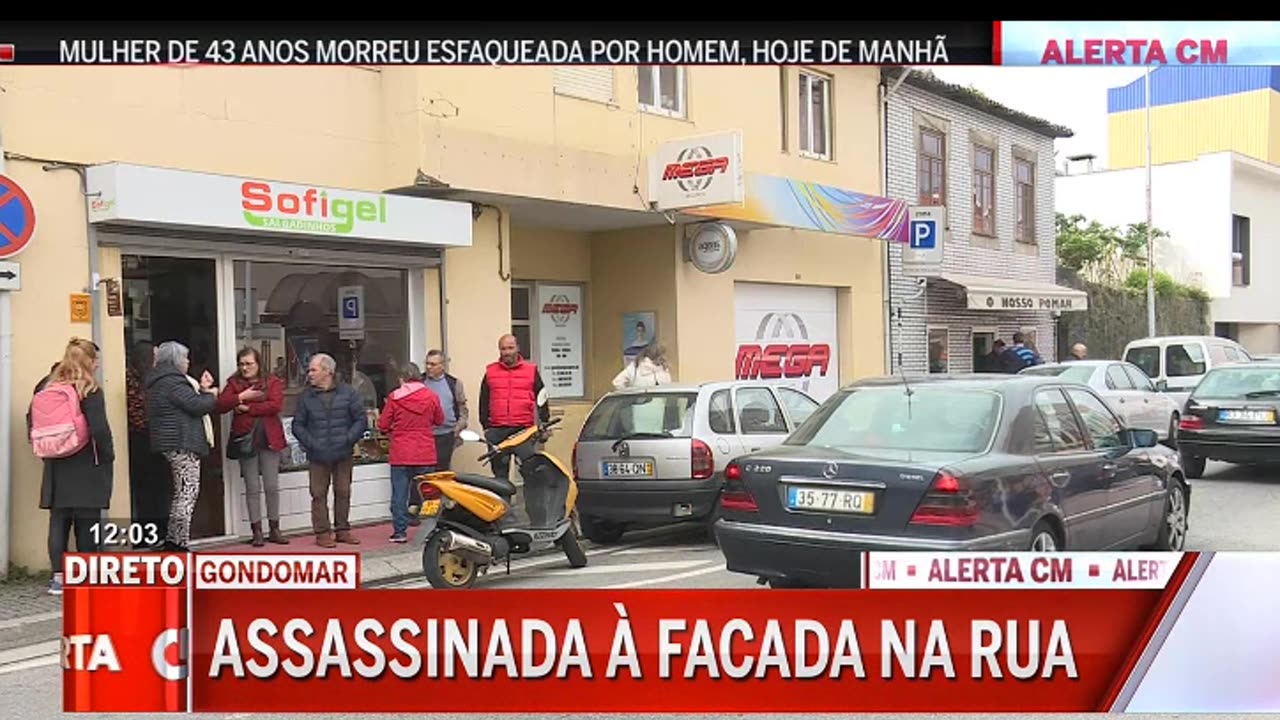 Mulher assassinada à facada pelo marido na rua em Gondomar.