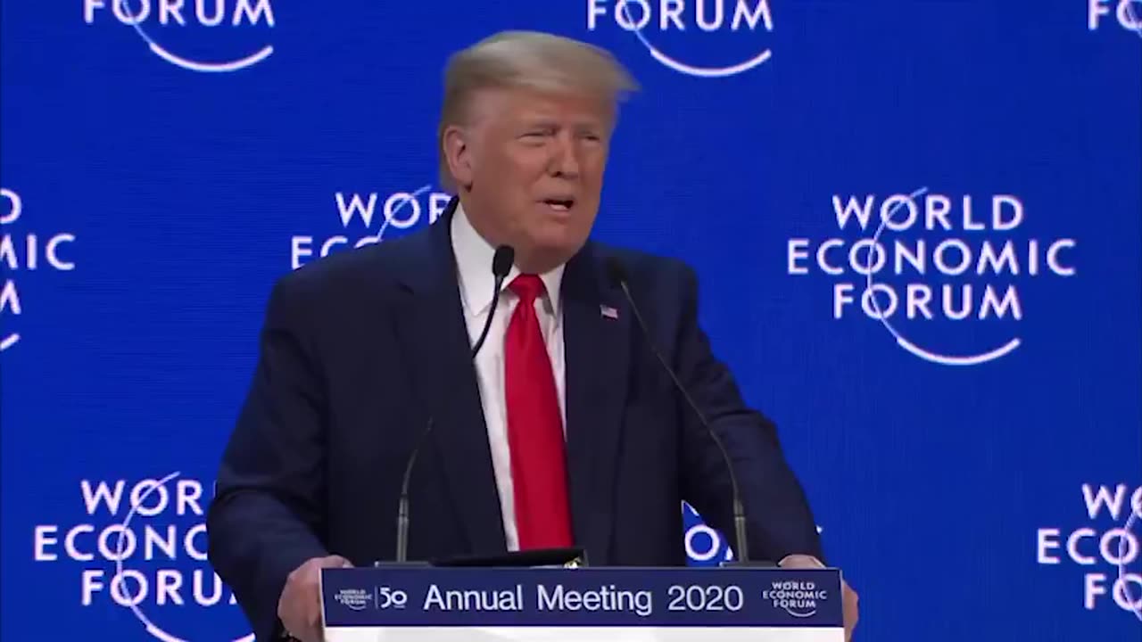 Trump at WEF 2020: 'We Must Reject the Prophets of Doom and Protect Our Liberty'