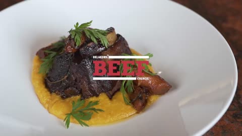 Oklahoma Beef Short Ribs with Sweet Potato Polenta