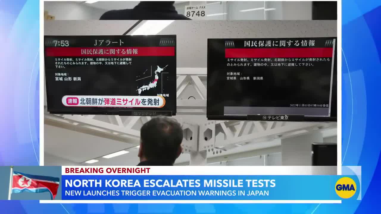 North Korean missile launches trigger evacuation warnings in Japan l GMA