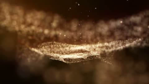 Gold Particles animation Free Stock Video Clip 4k