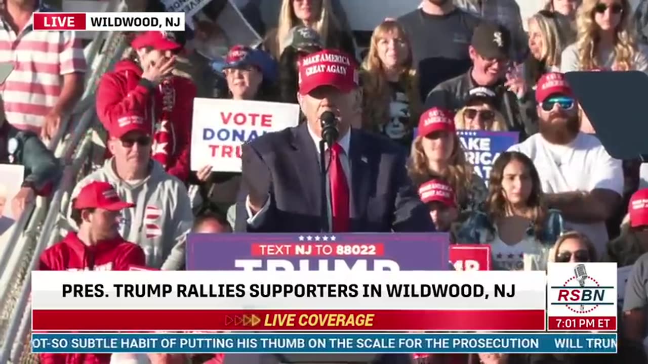 FULL SPEECH: President Trump Delivers Remarks at Rally in Wildwood, NJ - 5/11/24