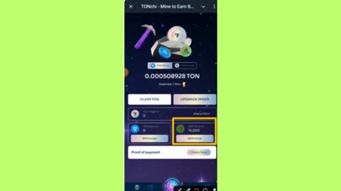 new mining mini app telegram bot TONchi mine-ton and pepe