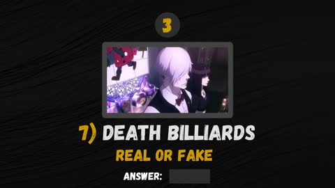 Anime Titles Quiz - Real or Fake