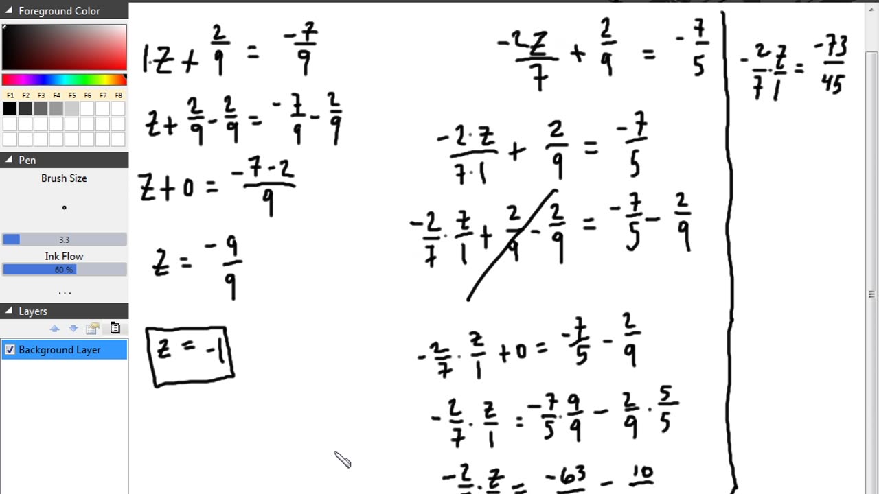 Algebra 1 Solving Equations Part 12