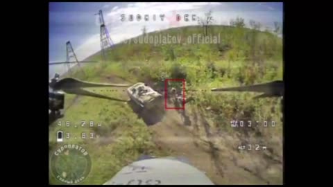 The work of FPV drones on the BMP-1 and the Nazi manpower