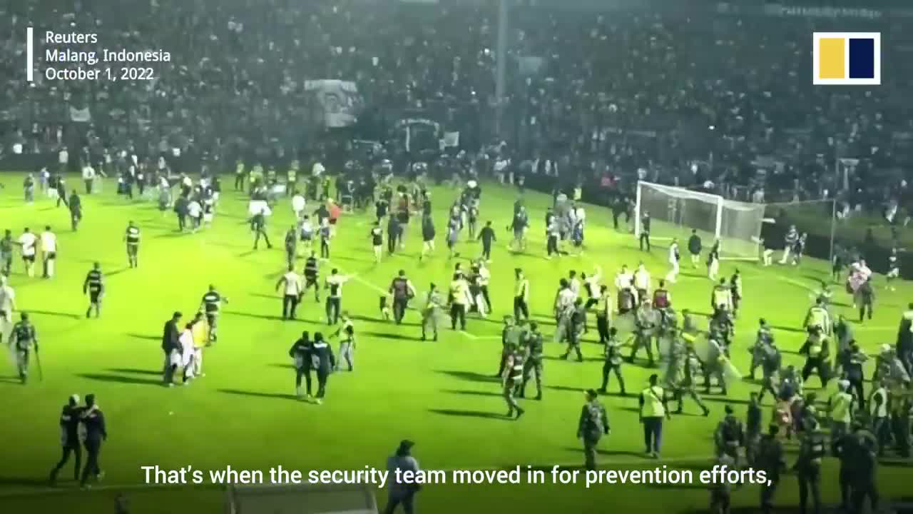 At least 129 killed, nearly 200 hurt in football stadium riot and stampede in Indonesia