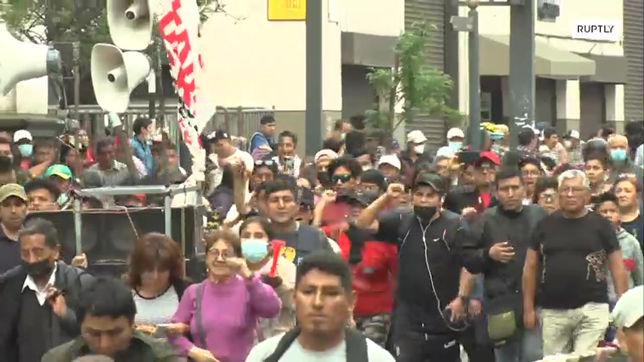 Pro- and anti-Castillo rallies on Lima streets after president removed from office,