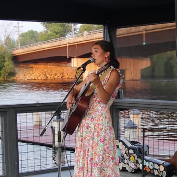 Lilie Collins at sings Elvis Presley's Can't Help Falling in Love at the Bridge Bar & Restaurant