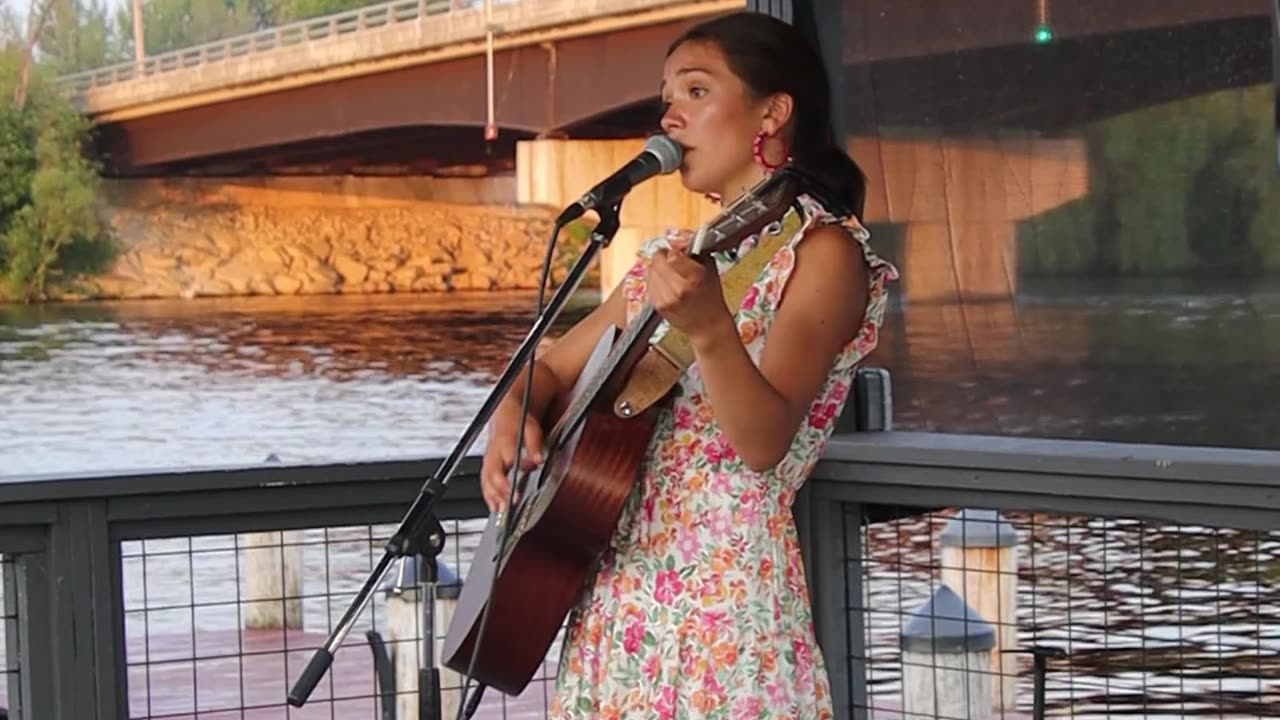 Lilie Collins at sings Elvis Presley's Can't Help Falling in Love at the Bridge Bar & Restaurant