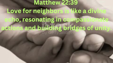 Word of God: Echoes of Divine Love: A Journey Through Matthew 22:39