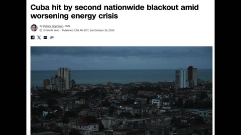 AMERICA WILL BE PARALYZED BY 2030 THE ENTIRE COUNTRY OF CUBA JUST LOST POWER THEY SAY WERE NEXT