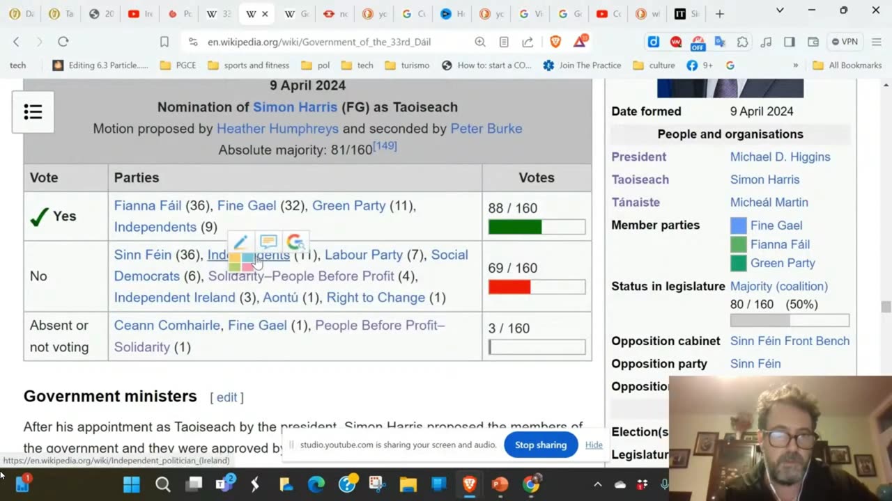 Which Independent TDs voted for Simon Harris for Taoiseach? Conor Raftery 11-04-24