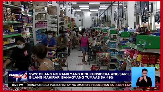 49% ng pamilyang Pilipino, naniniwala na mahirap sila SWS그