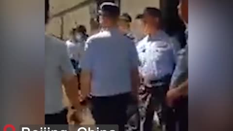 The CCP police inspect overseas Chinese returning China in hotel in Beijing at midnight