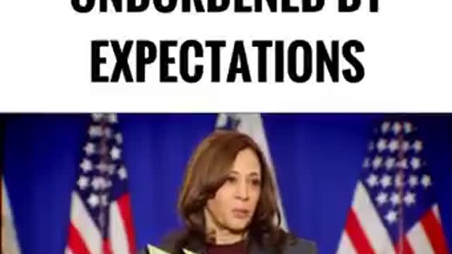 Kamala Harris is unburdened by expectations.