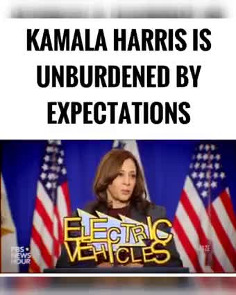 Kamala Harris is unburdened by expectations.