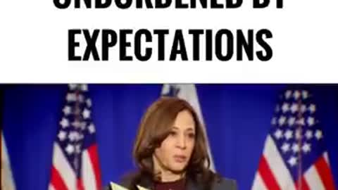 Kamala Harris is unburdened by expectations.