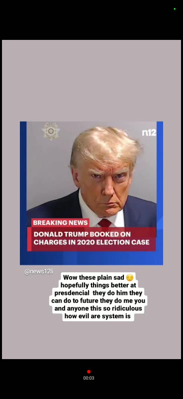 They gave trump mugshot disgraceful and fingerprint unreal 8/25/23