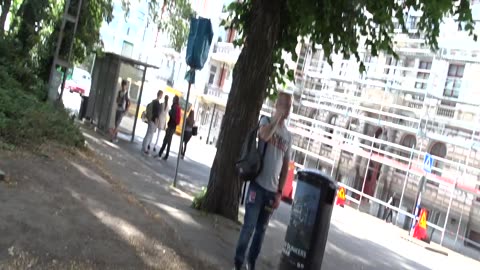 Invid Trädgårdsgatan i Stadsparken, Helsingborg 23 Aug. 2017