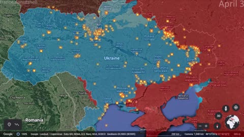 Russo-Ukrainian War Week 6 Mapped using Google Earth4