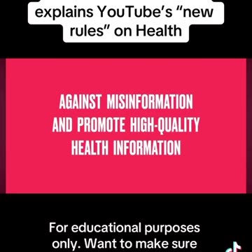 Youtubes new rules on health