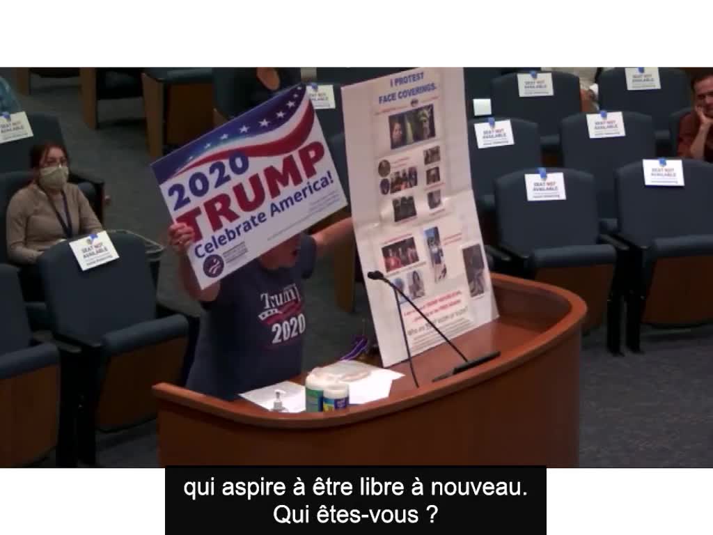 Discours anti-masque : Deborah Baber, réunion du conseil des superviseurs du comté de Ventura, Californie, 16 juin 2020 (VOST)