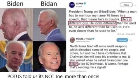 Trump told us more than once, it's not Joe!!