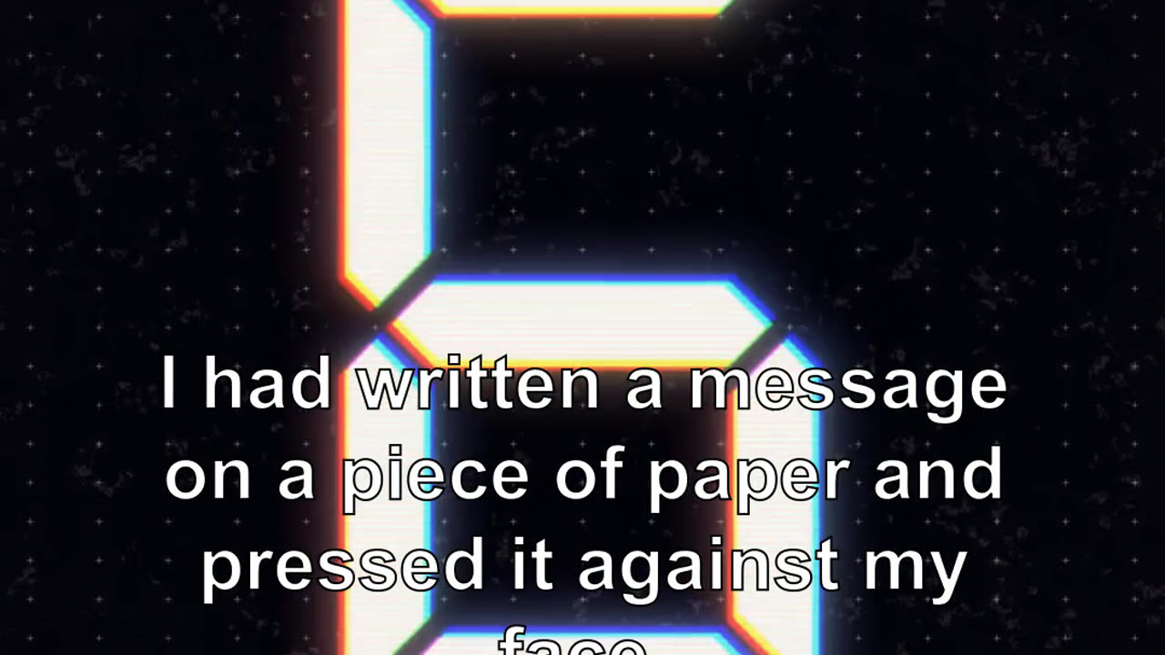 The text was simple, but I knew it was not true. I had written a message on a piece of paper an...