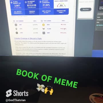 crypto book of meme solana network #fyp #shorts