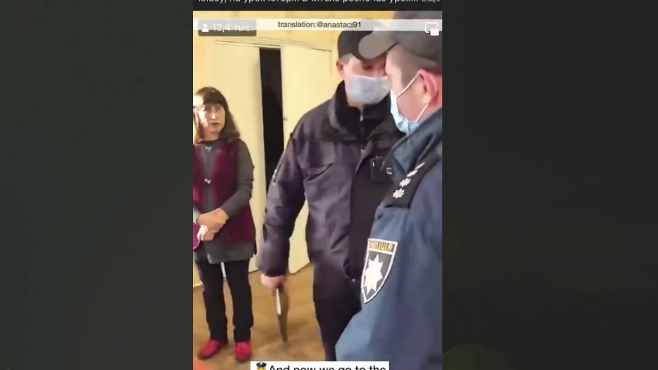teacher stand up against cops