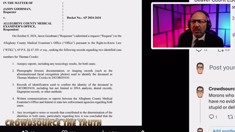 Goodman 12-20 PRR Update-wins lawsuit against Allegheny Cy-link in DESCR-J13 Assassination Attempt