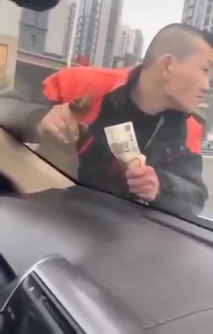 In China - Give me MONEY 🤑 or I will put POOP on you💩😳