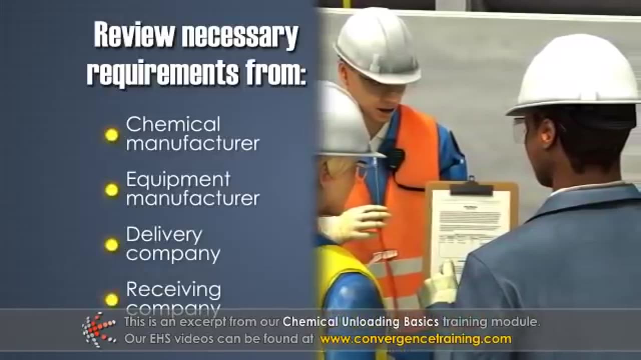 Chemical Unloading Basics Training