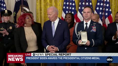 Presidential Citizens Medal awarded to 12 individuals in White House ceremony