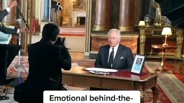 Emotional behind-thescenes of King Charles' first address as King