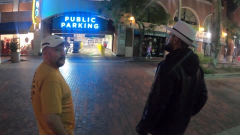 LA walk at night