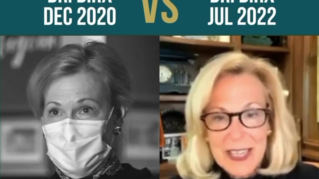 Dr. Birx knew that the vaccines won't prevent infection, but lied to the people