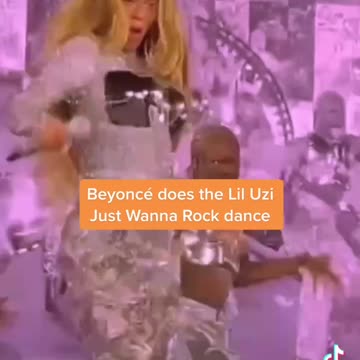 Beyoncé does the Lil Uzi Just Wanna Rock dance
