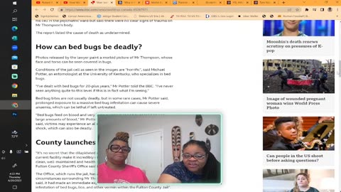 Man, eaten alive by bedbugs in jail!