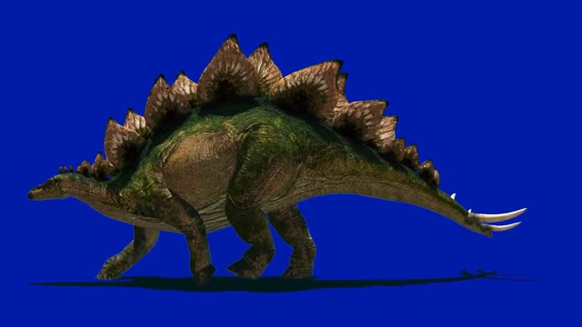 keying big dinosaur walking animal composite display