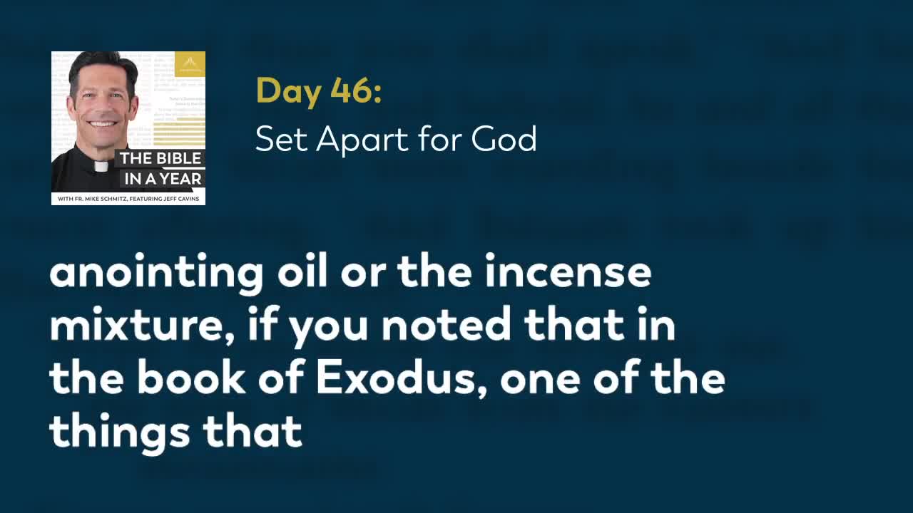 Day 46: Set Apart for God — The Bible in a Year (with Fr. Mike Schmitz)