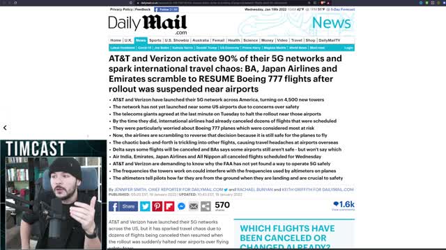 Airlines Cancel Flights Over 5G Rollout, Green New Deal Or Great Reset, Airlines Are COLLAPSING