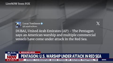 BREAKING: US warship attacked in Red Sea amid Israel-Hamas war | LiveNOW from FOX